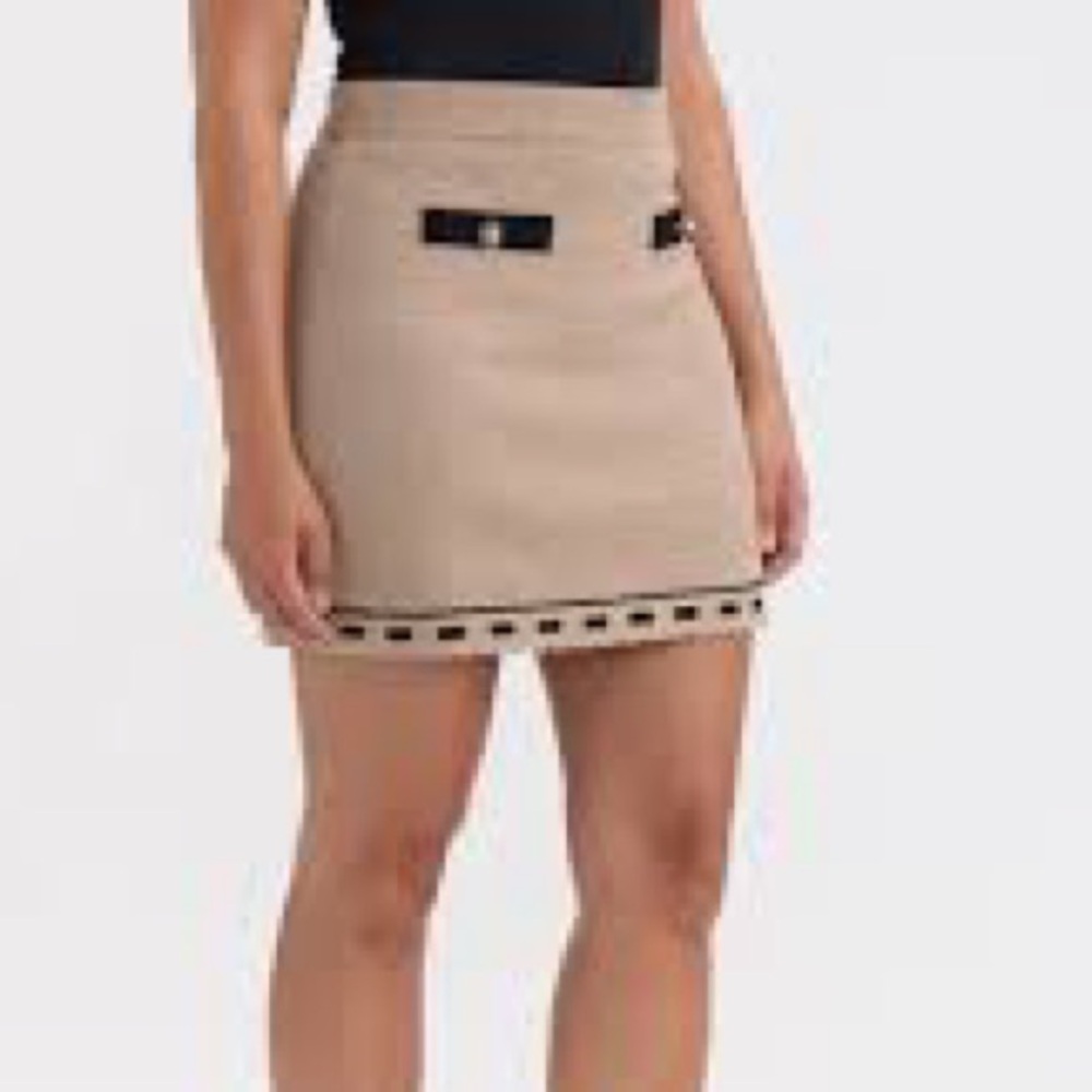 NWT Ellen Tracy Seed Stitch Contrast Trim Skirt L - Picture 4 of 7